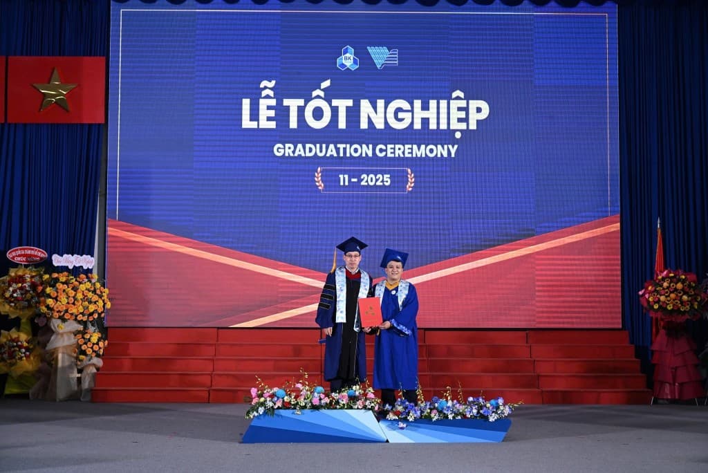 Graduation ceremony at Ho Chi Minh City University of Technology, November 2025.